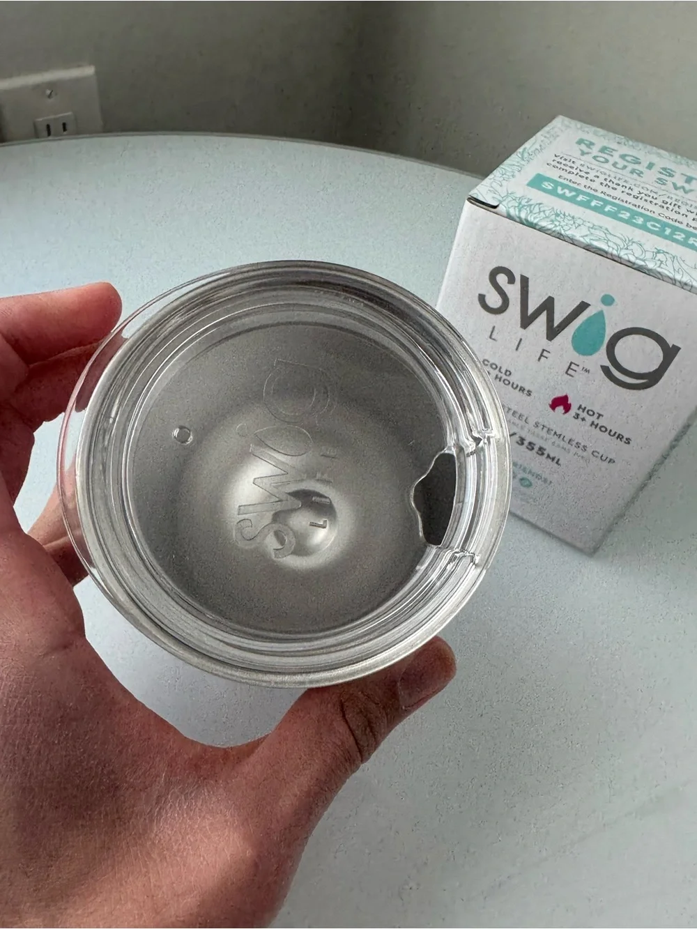 Swig Life Stainless Steel Tumbler - Rose Gold/Pink Hot Cold 12 oz 355 mL Mug